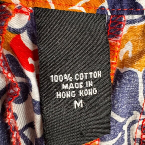 Vtg Moda International Skirt Women M Floral A Line Cotton Preppy Artsy Lagenlook - Picture 5 of 8